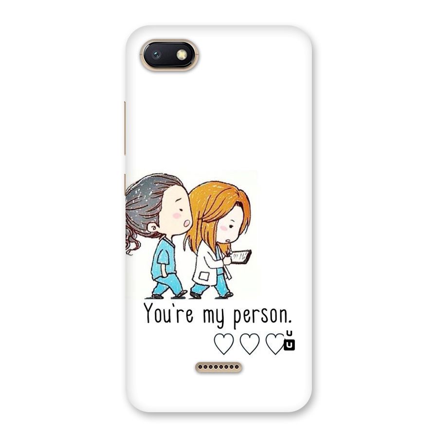 Two Friends In Coat Back Case for Redmi 6A