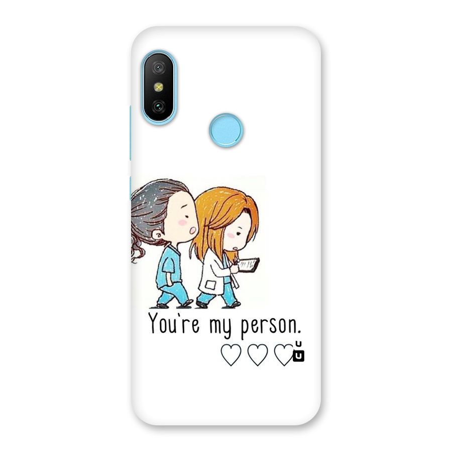 Two Friends In Coat Back Case for Redmi 6 Pro