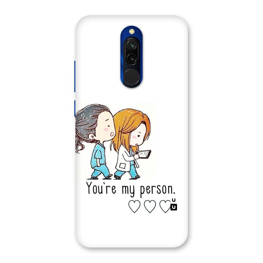 Two Friends In Coat Back Case for Redmi 8