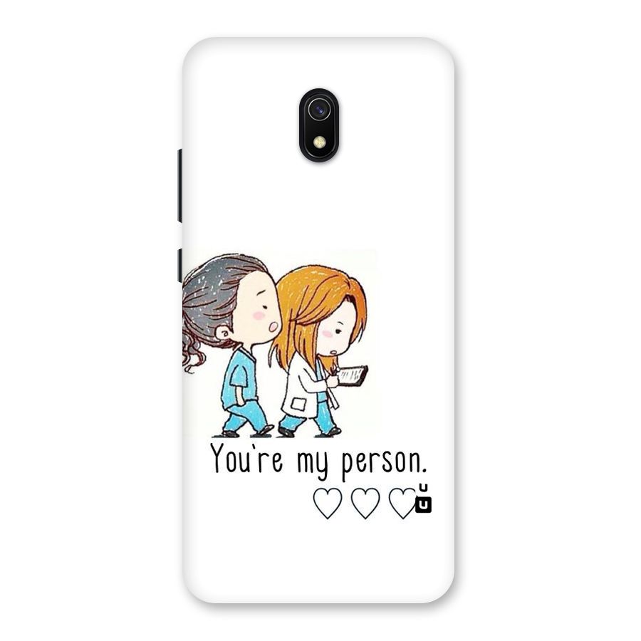 Two Friends In Coat Back Case for Redmi 8A