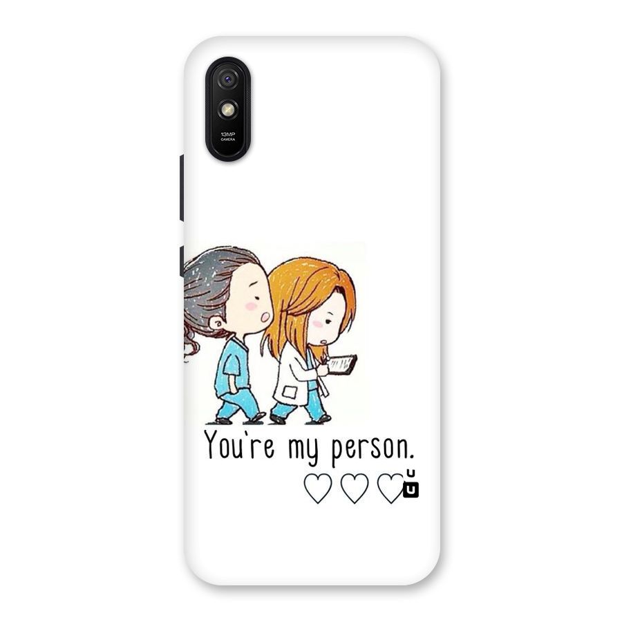 Two Friends In Coat Back Case for Redmi 9A