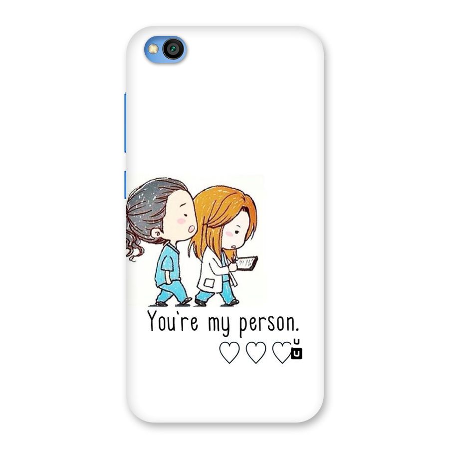Two Friends In Coat Back Case for Redmi Go