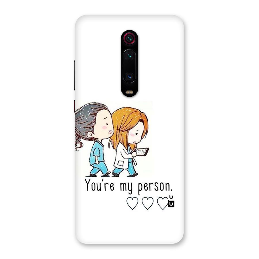 Two Friends In Coat Back Case for Redmi K20