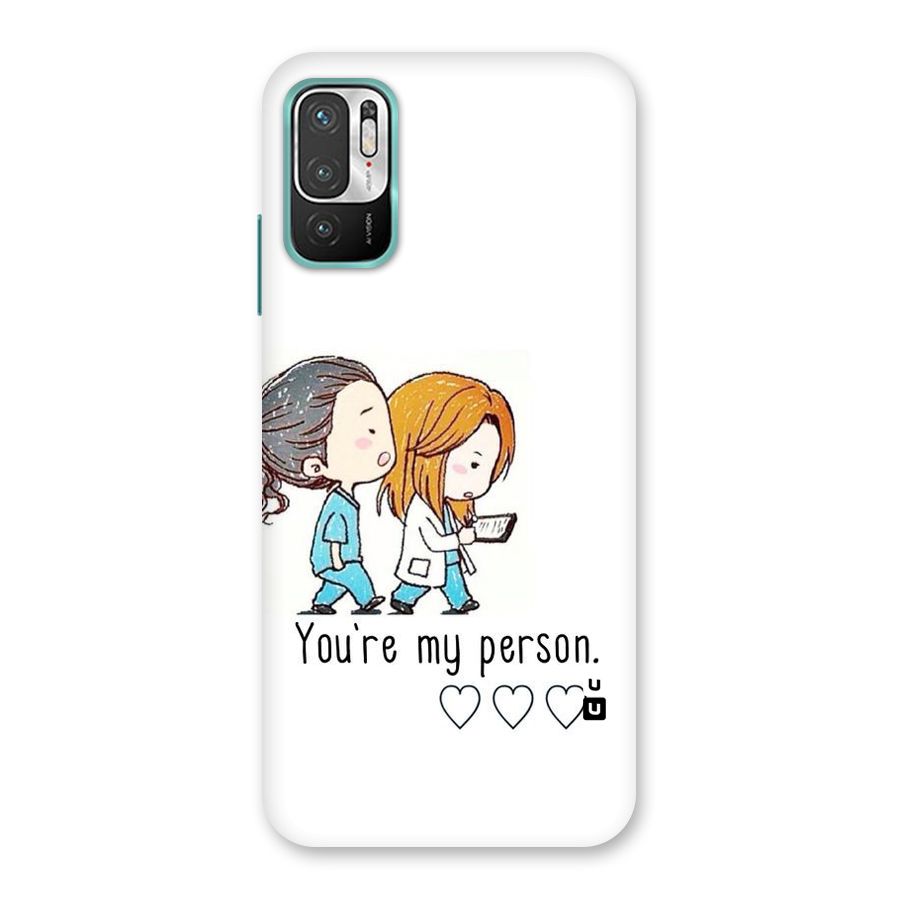 Two Friends In Coat Back Case for Redmi Note 10T 5G