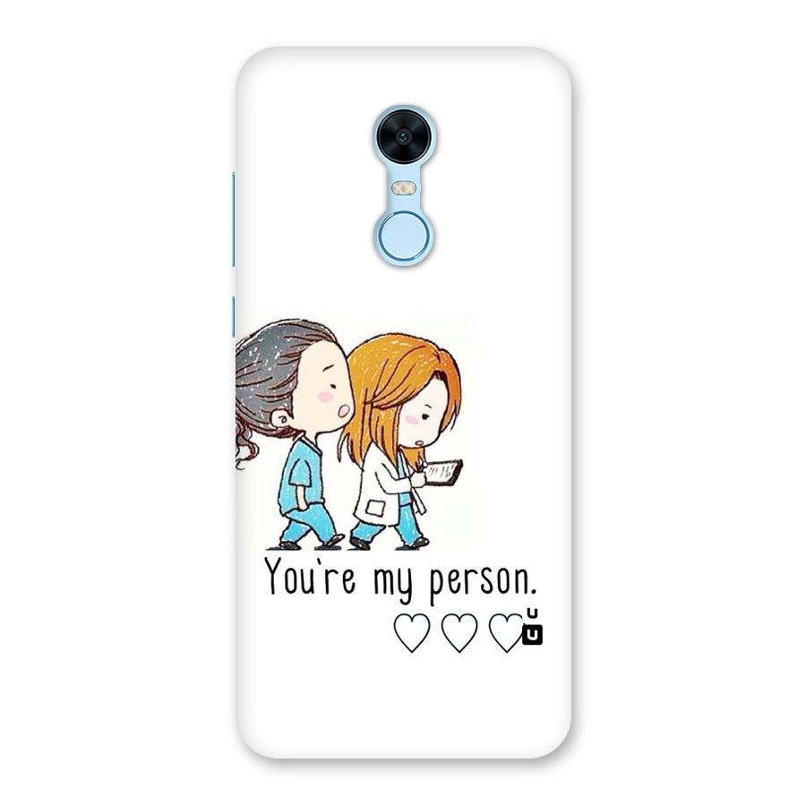 Two Friends In Coat Back Case for Redmi Note 5