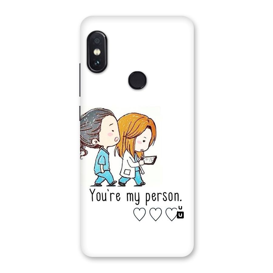 Two Friends In Coat Back Case for Redmi Note 5 Pro