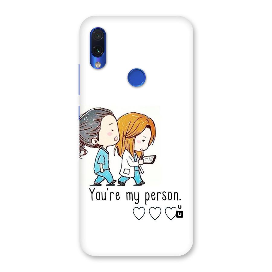 Two Friends In Coat Back Case for Redmi Note 7
