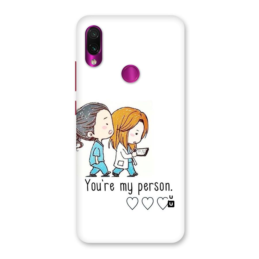 Two Friends In Coat Back Case for Redmi Note 7 Pro