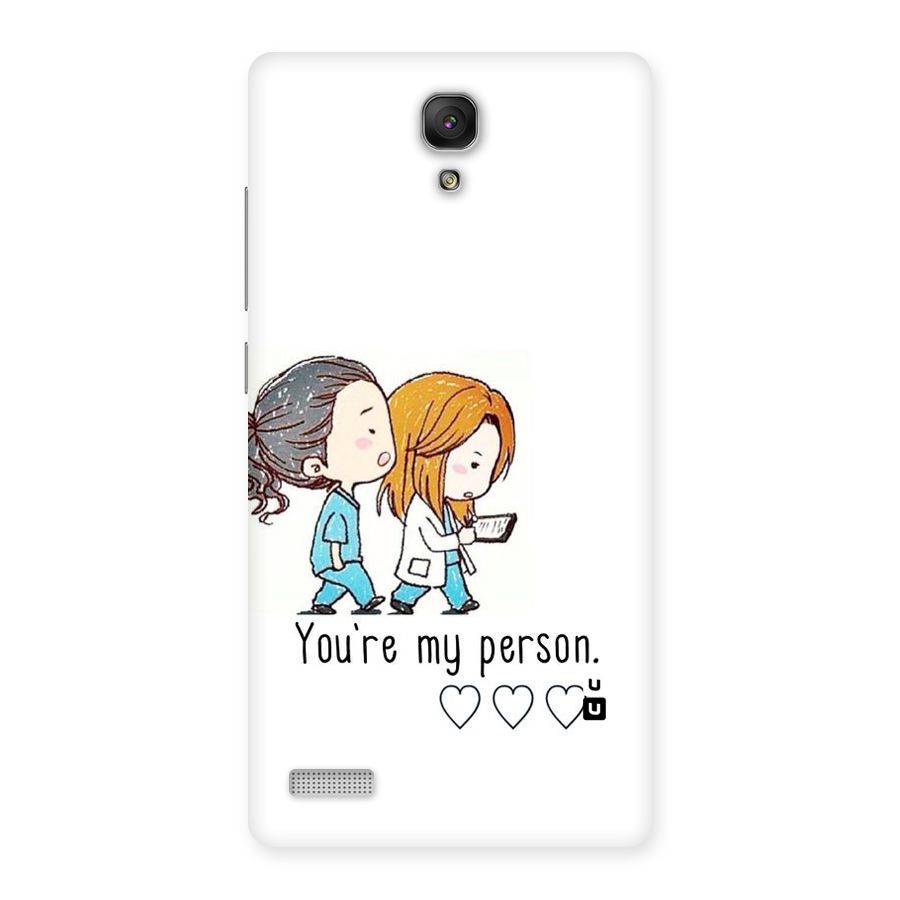Two Friends In Coat Back Case for Redmi Note Prime