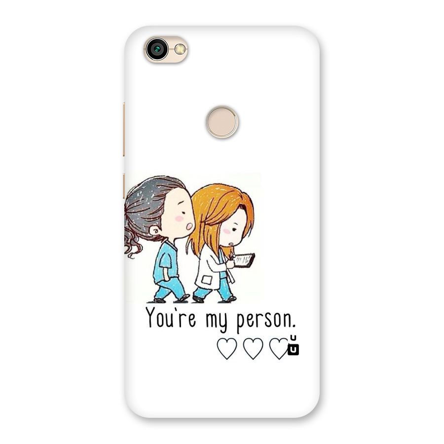 Two Friends In Coat Back Case for Redmi Y1 2017