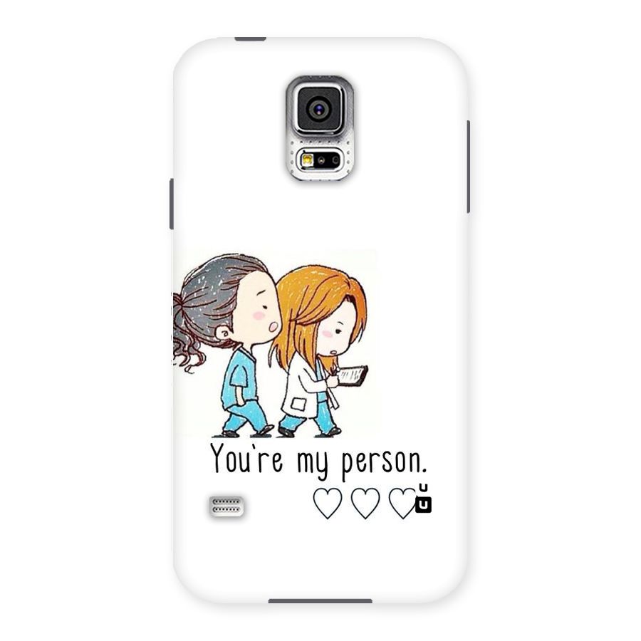 Two Friends In Coat Back Case for Samsung Galaxy S5