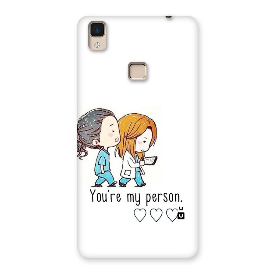 Two Friends In Coat Back Case for V3 Max