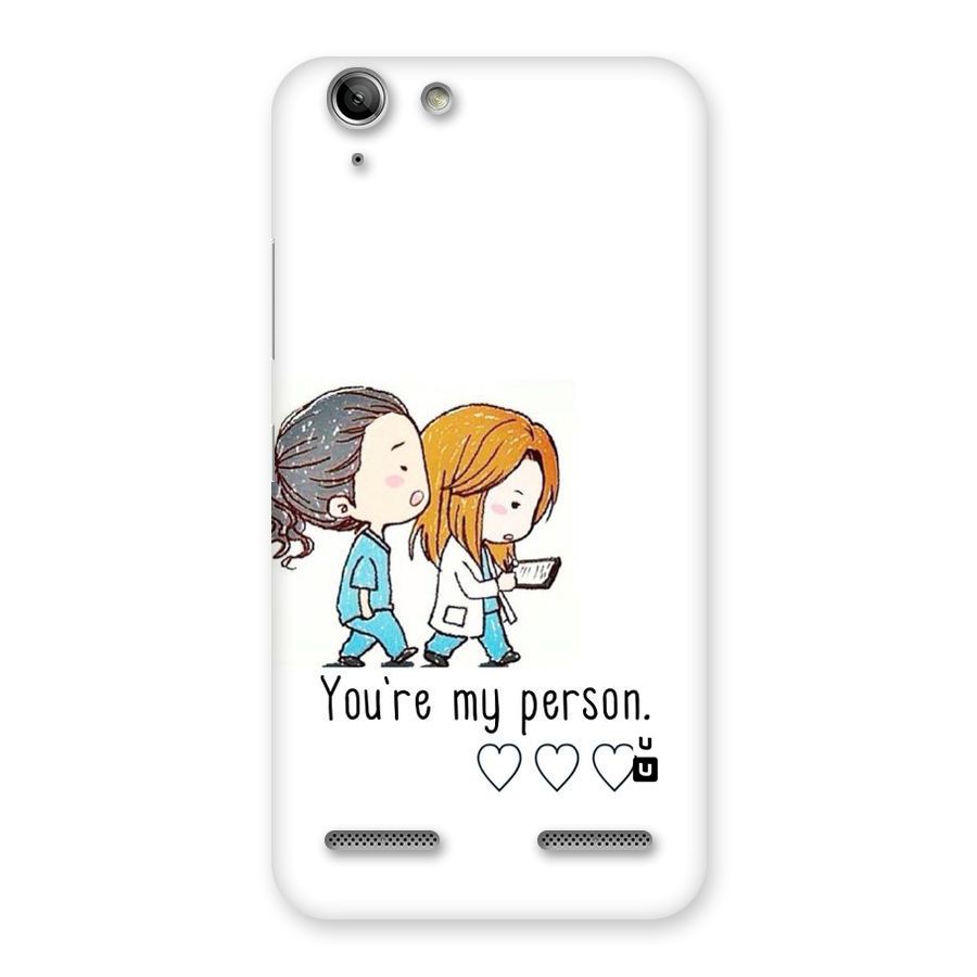 Two Friends In Coat Back Case for Vibe K5