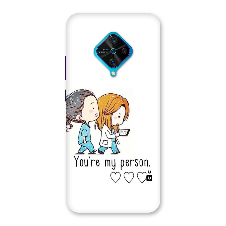 Two Friends In Coat Back Case for Vivo S1 Pro