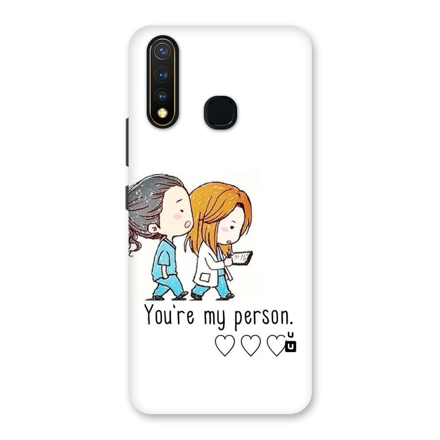 Two Friends In Coat Back Case for Vivo U20