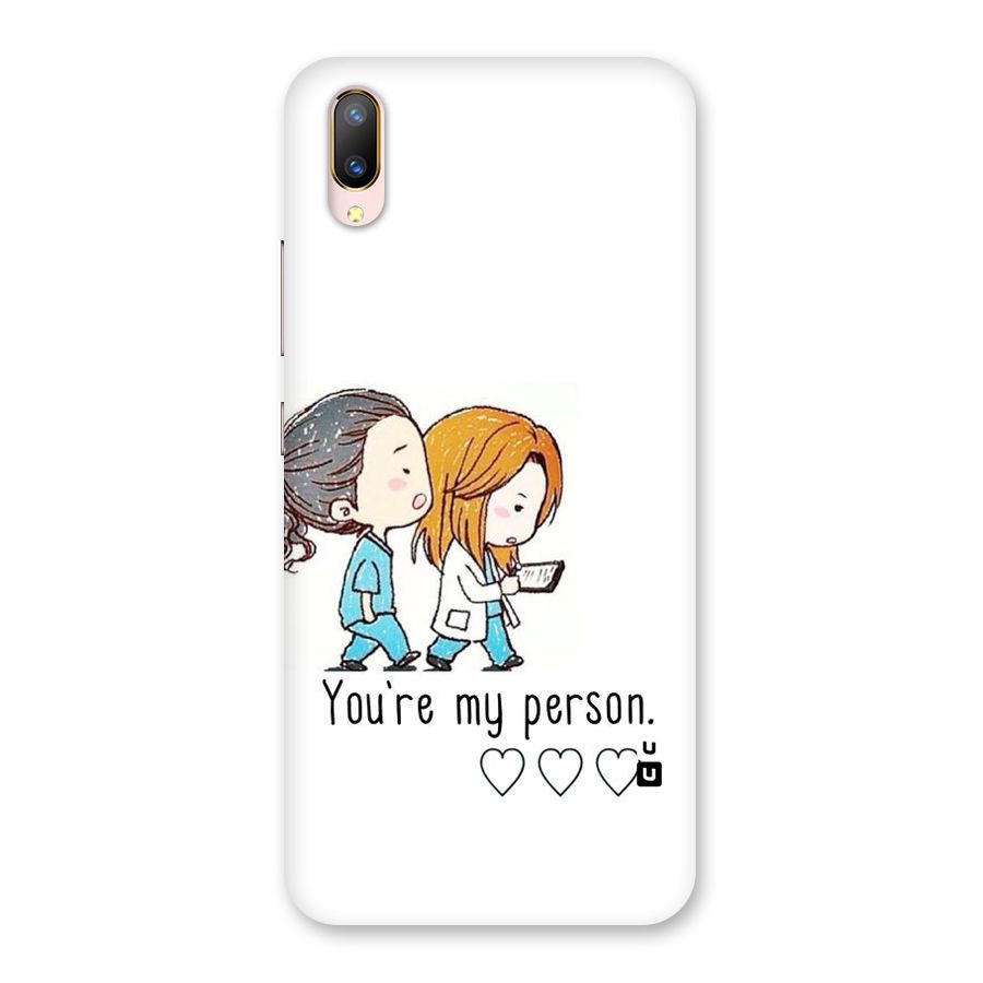 Two Friends In Coat Back Case for Vivo V11 Pro