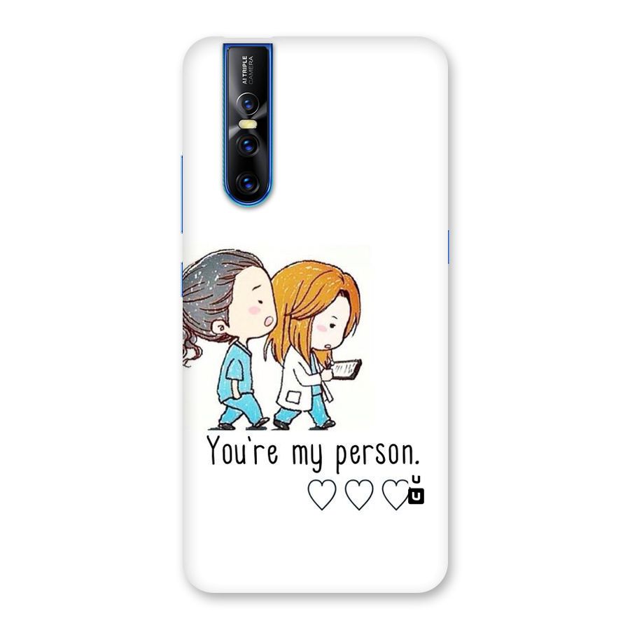 Two Friends In Coat Back Case for Vivo V15 Pro