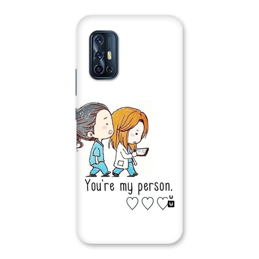 Two Friends In Coat Back Case for Vivo V17
