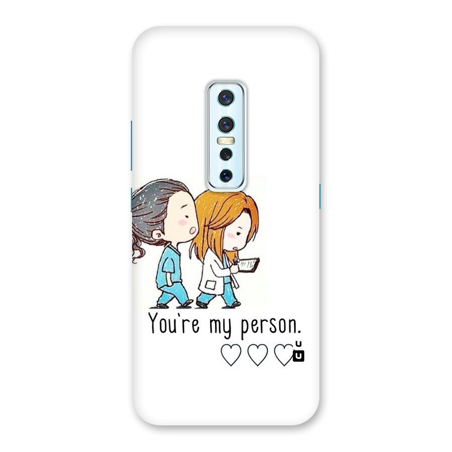Two Friends In Coat Back Case for Vivo V17 Pro