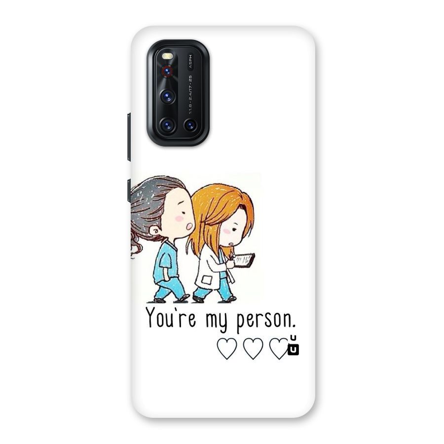 Two Friends In Coat Back Case for Vivo V19
