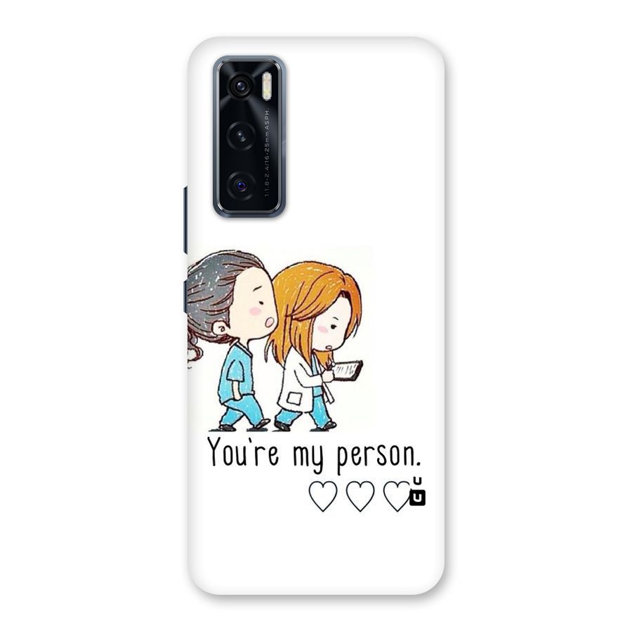 Two Friends In Coat Back Case for Vivo V20 SE