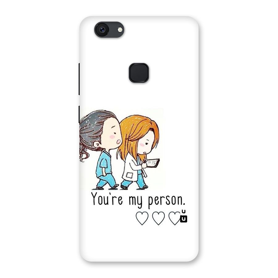Two Friends In Coat Back Case for Vivo V7 Plus
