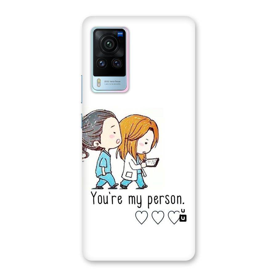 Two Friends In Coat Back Case for Vivo X60 Pro