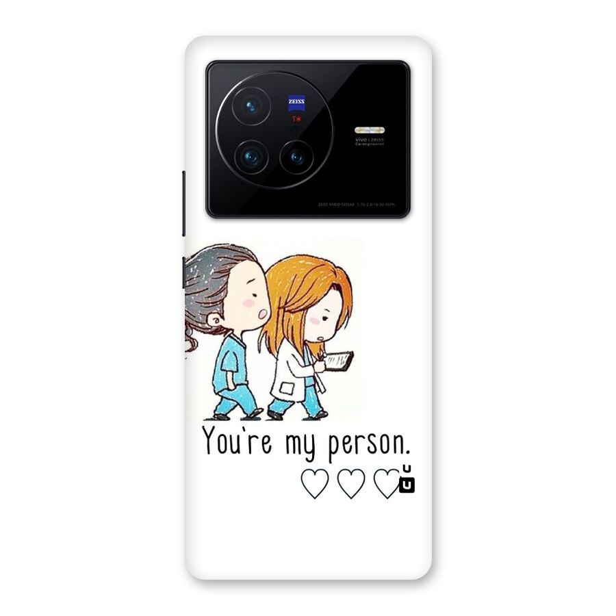 Two Friends In Coat Back Case for Vivo X80