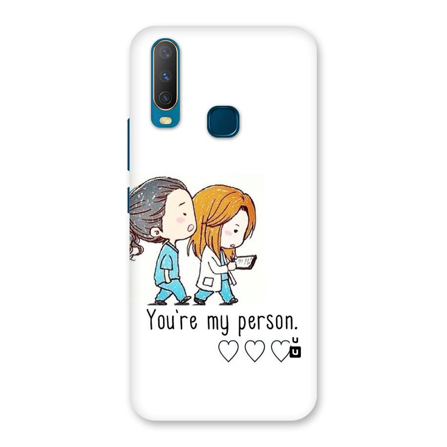 Two Friends In Coat Back Case for Vivo Y12