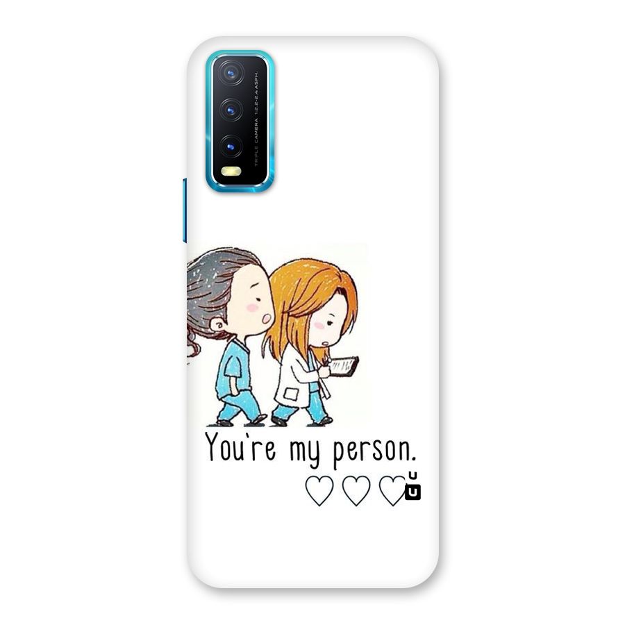 Two Friends In Coat Back Case for Vivo Y20G