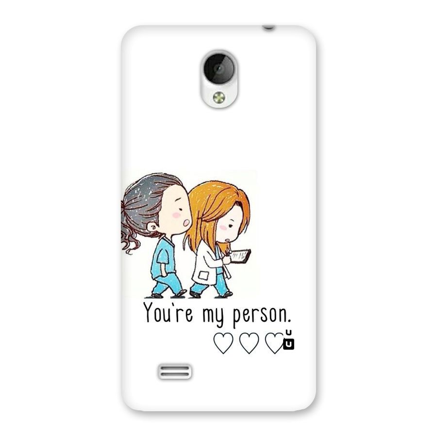 Two Friends In Coat Back Case for Vivo Y21