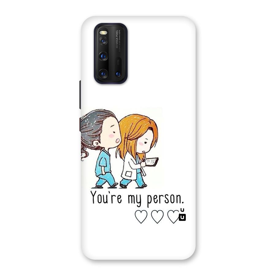 Two Friends In Coat Back Case for Vivo iQOO 3