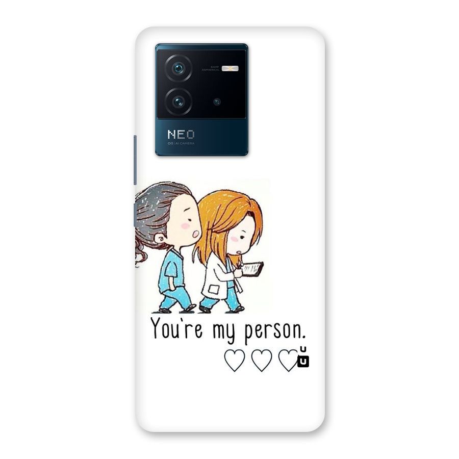 Two Friends In Coat Back Case for Vivo iQOO Neo 6 5G