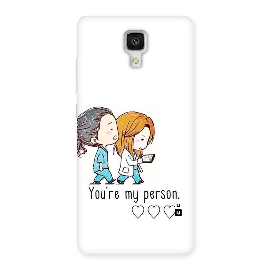 Two Friends In Coat Back Case for Xiaomi Mi 4