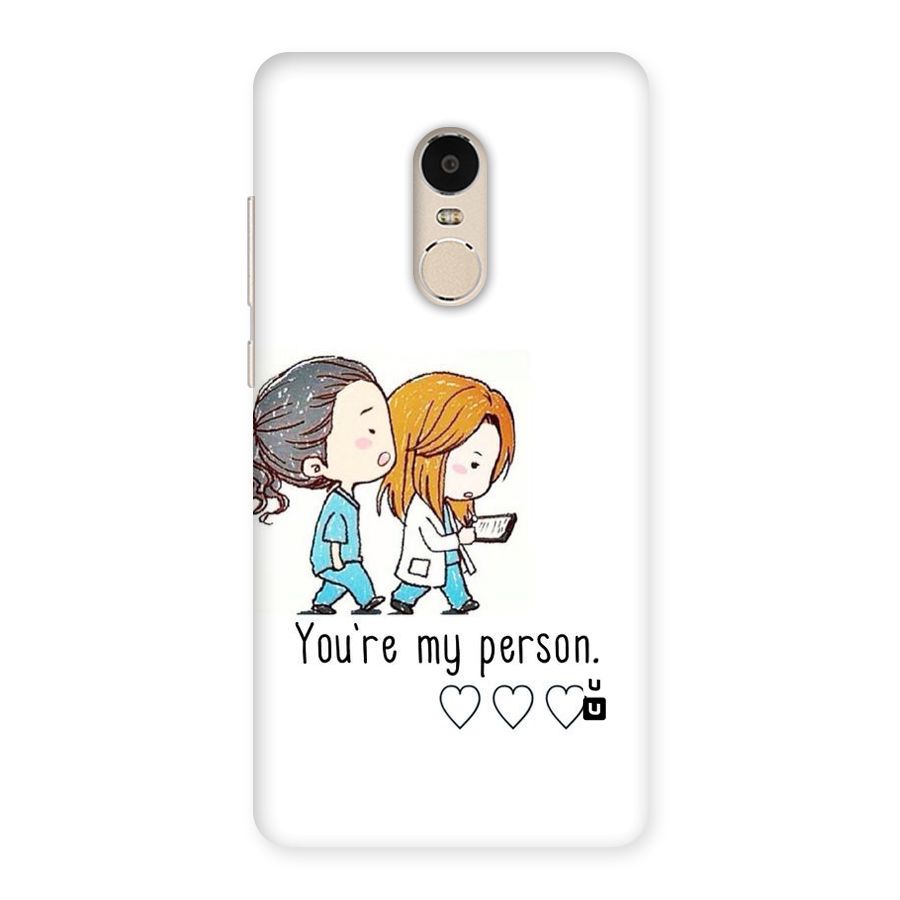 Two Friends In Coat Back Case for Xiaomi Redmi Note 4