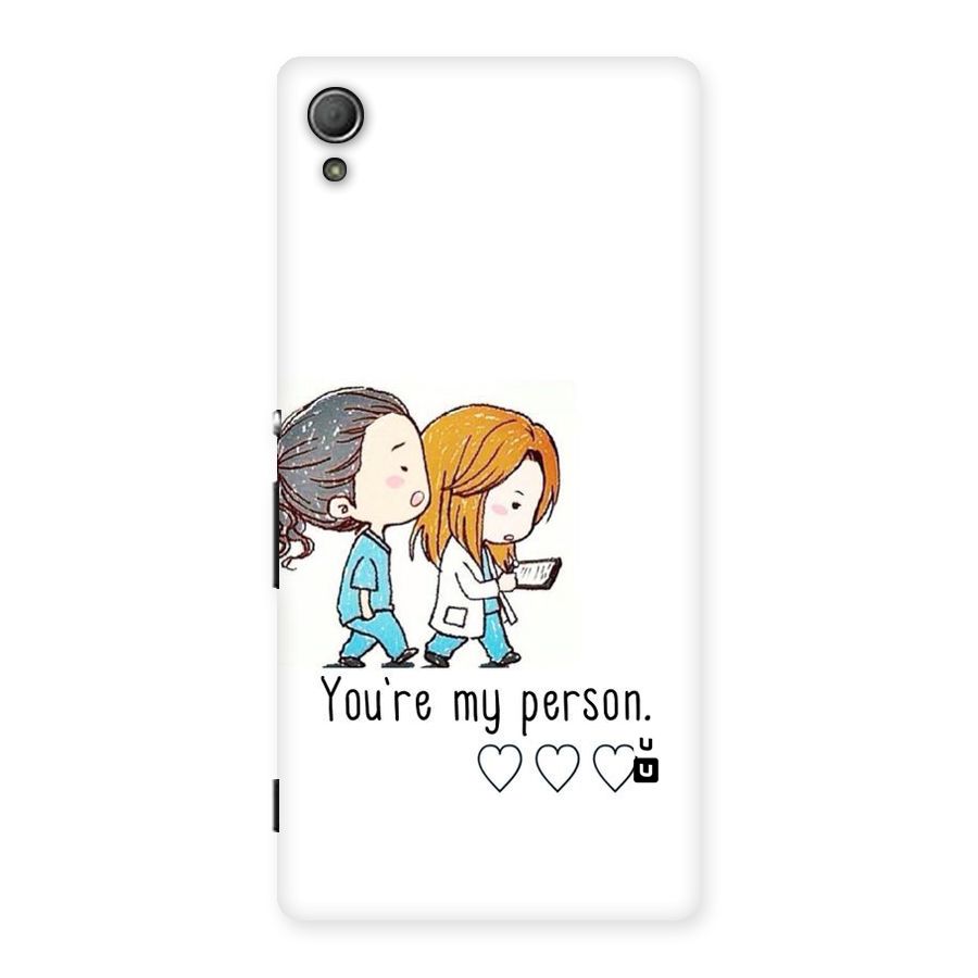 Two Friends In Coat Back Case for Xperia Z3 Plus
