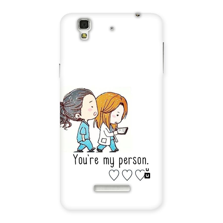 Two Friends In Coat Back Case for Yu Yureka