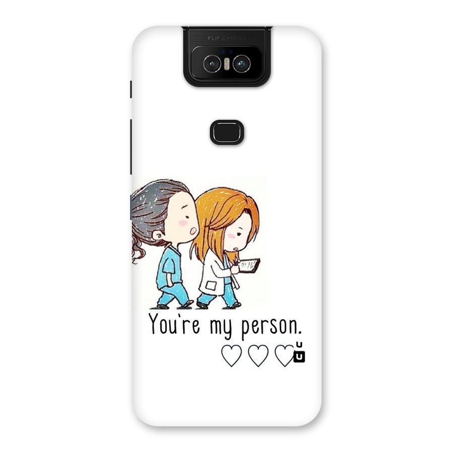 Two Friends In Coat Back Case for Zenfone 6z