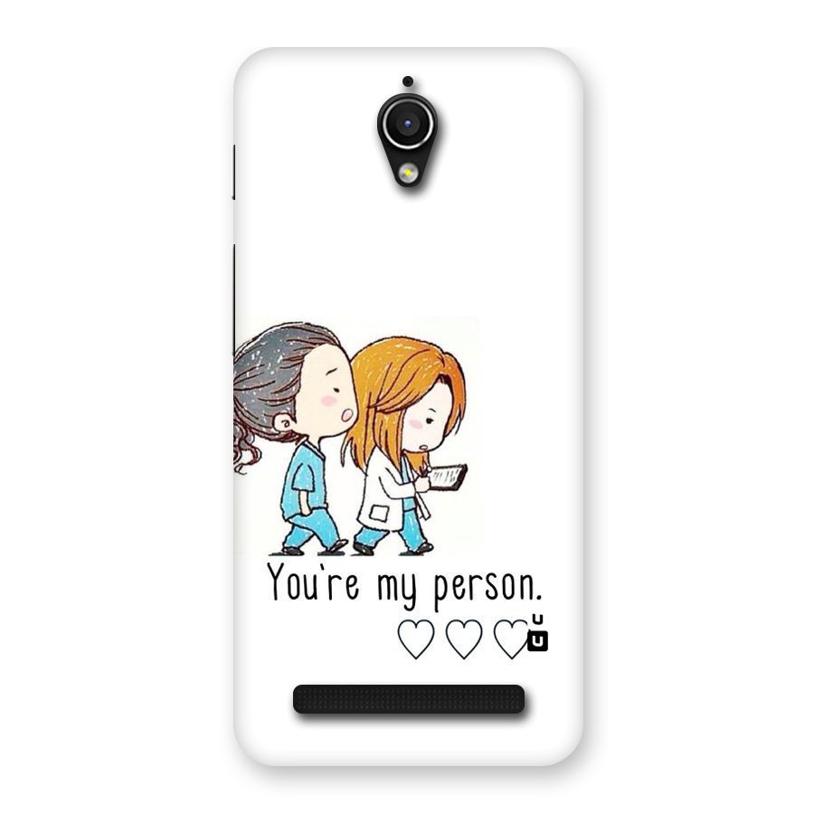 Two Friends In Coat Back Case for Zenfone Go