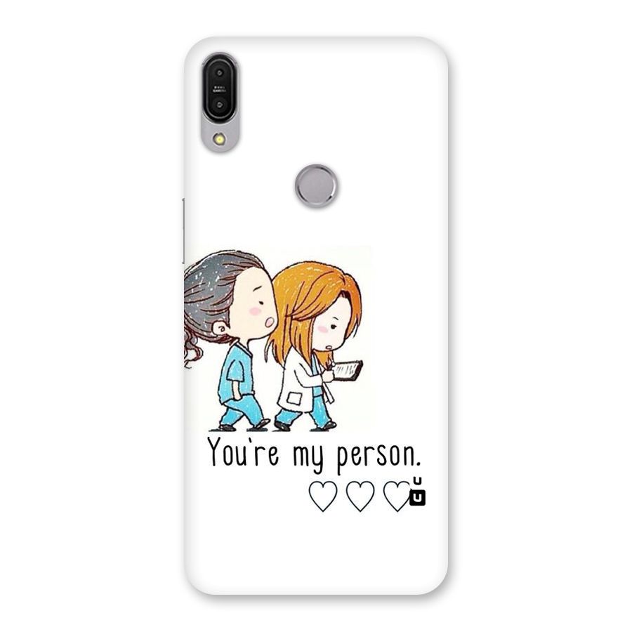 Two Friends In Coat Back Case for Zenfone Max Pro M1