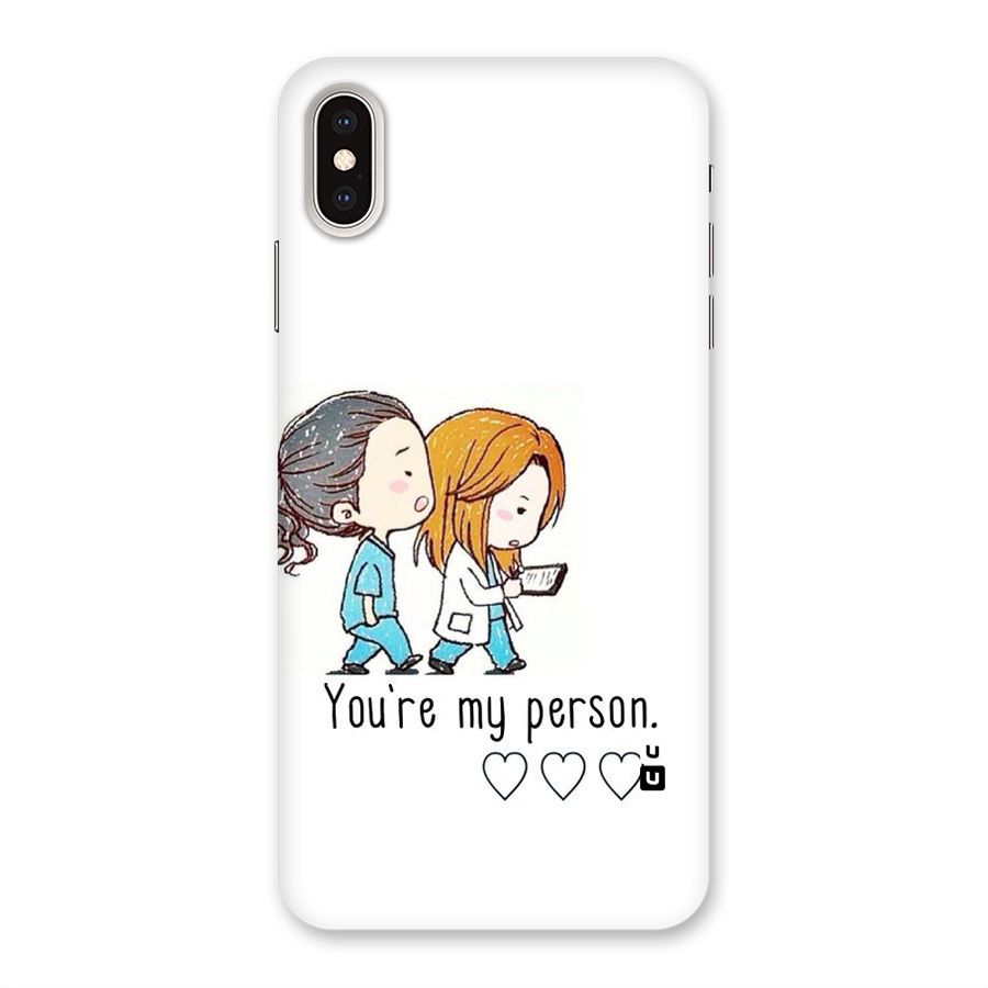 Two Friends In Coat Back Case for iPhone XS Max