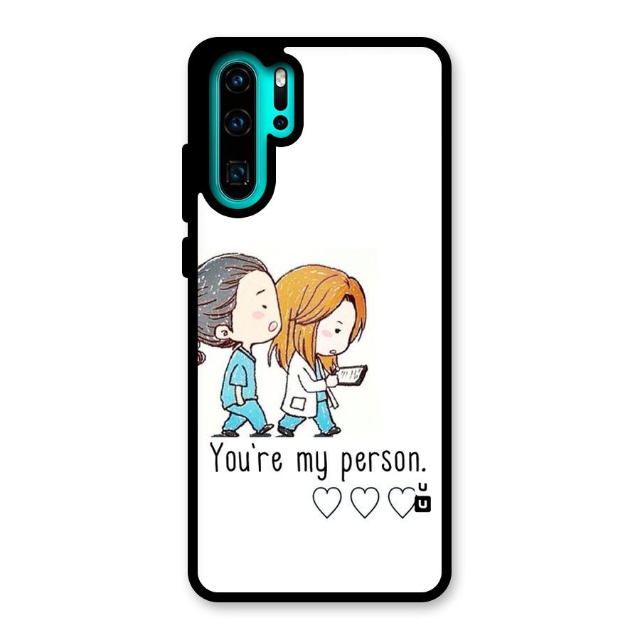 Two Friends In Coat Glass Back Case for Huawei P30 Pro