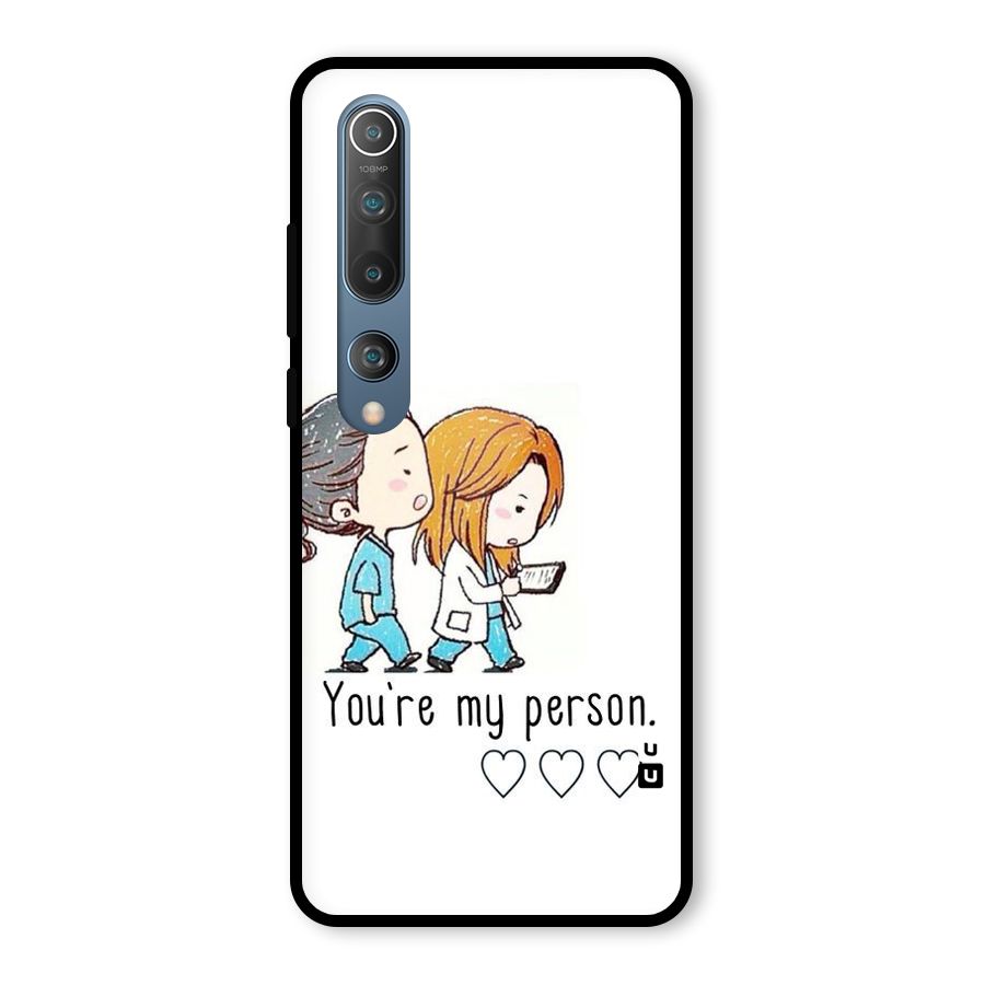 Two Friends In Coat Glass Back Case for Mi 10