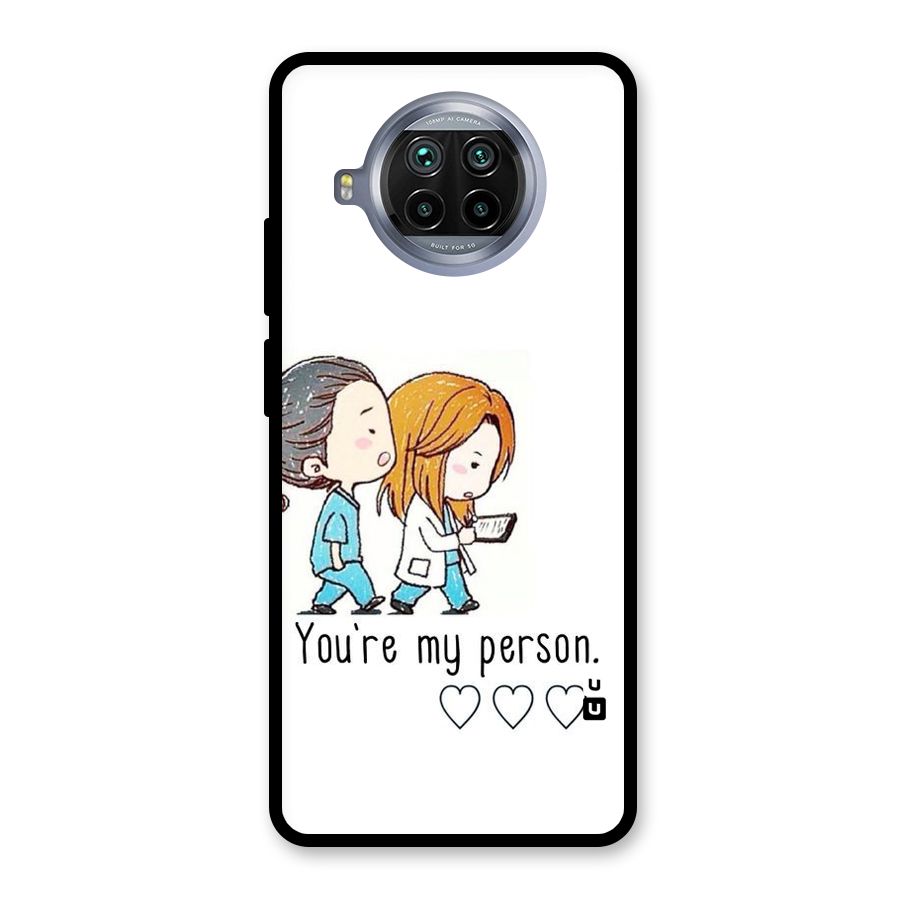 Two Friends In Coat Glass Back Case for Mi 10i
