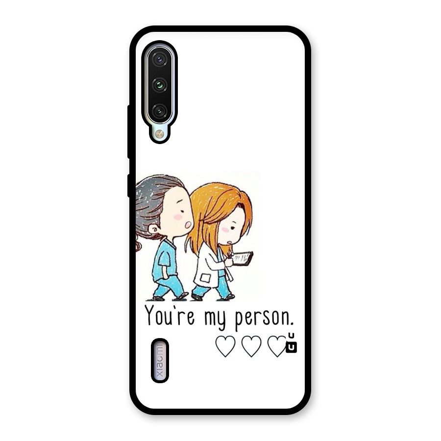 Two Friends In Coat Glass Back Case for Mi A3