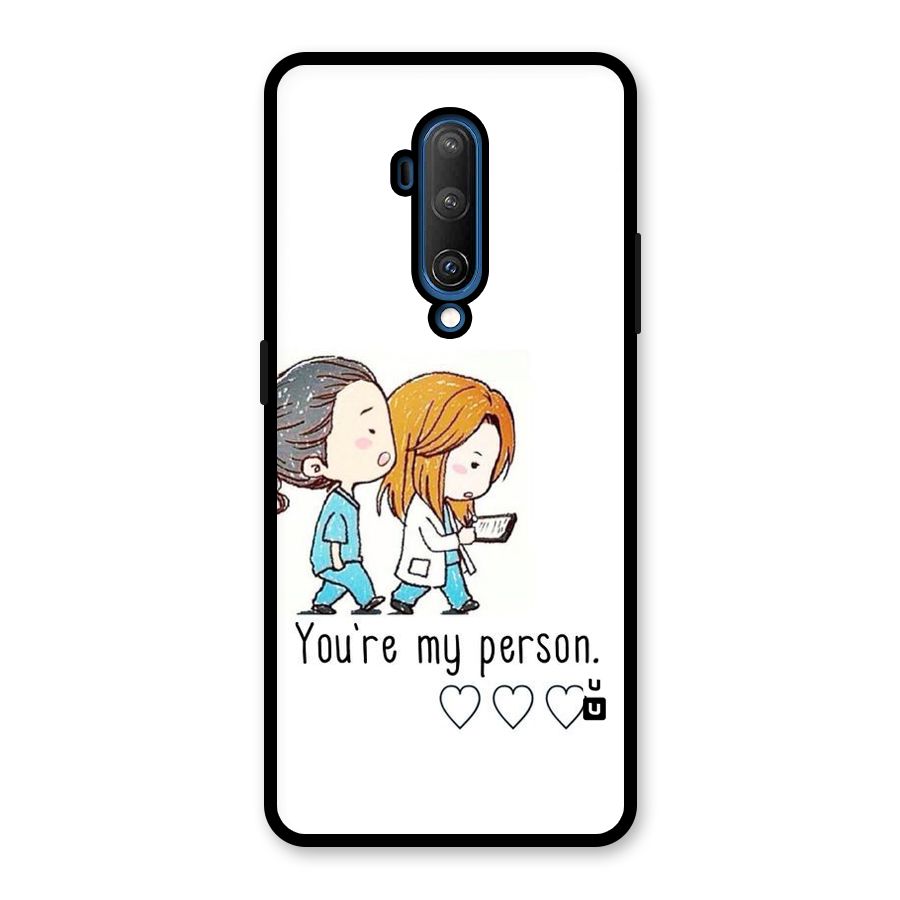 Two Friends In Coat Glass Back Case for OnePlus 7T Pro