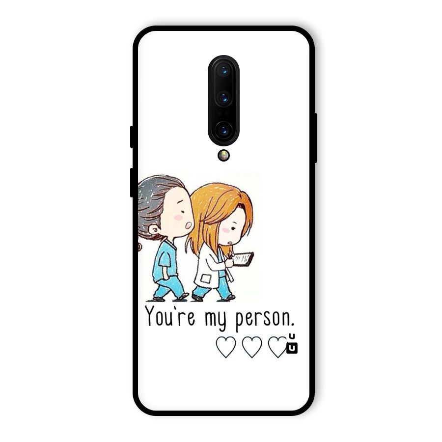 Two Friends In Coat Glass Back Case for OnePlus 7 Pro