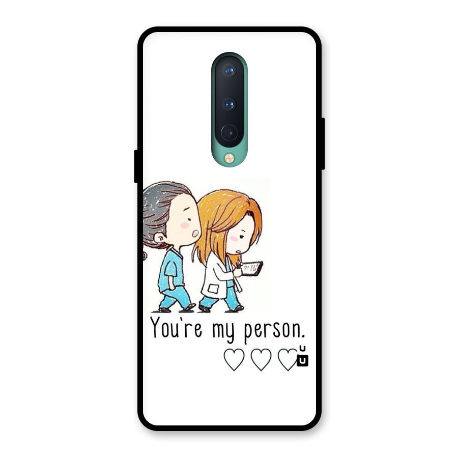 Two Friends In Coat Glass Back Case for OnePlus 8