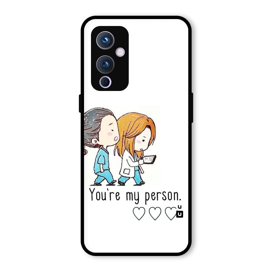 Two Friends In Coat Glass Back Case for OnePlus 9