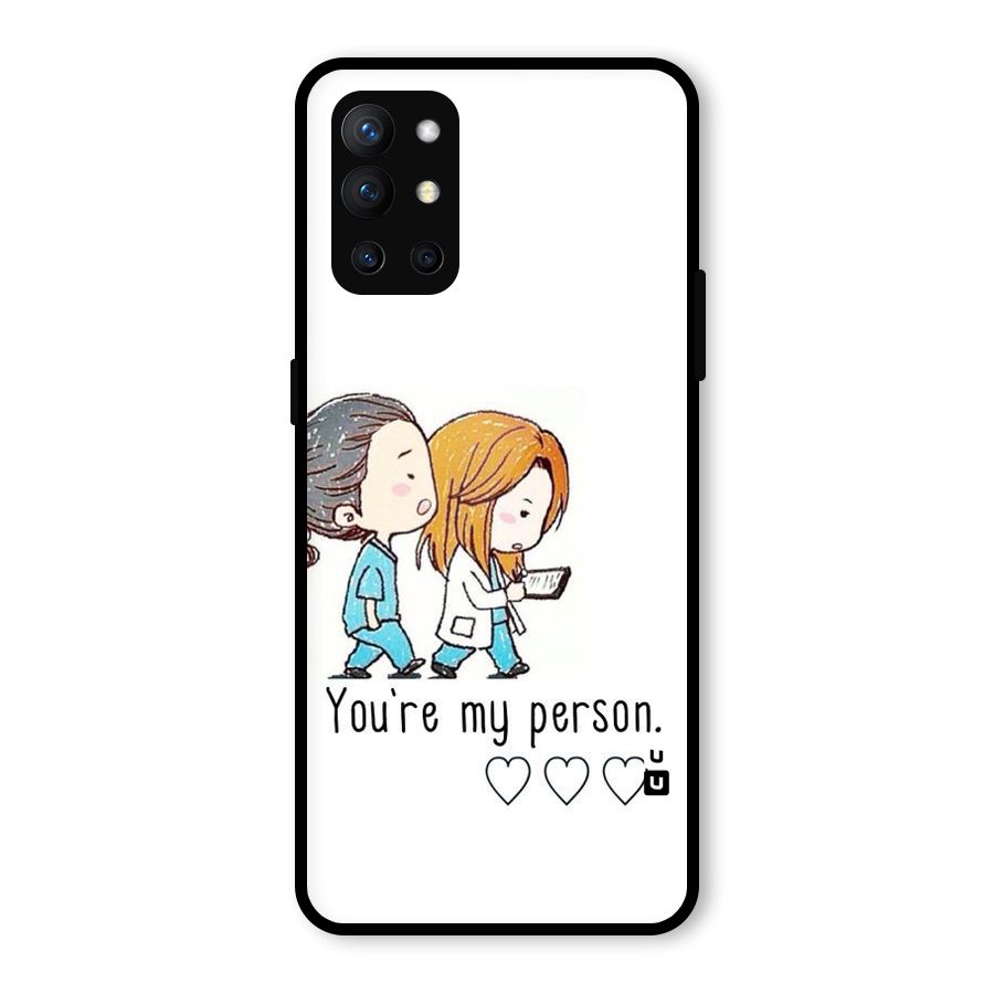 Two Friends In Coat Glass Back Case for OnePlus 9R